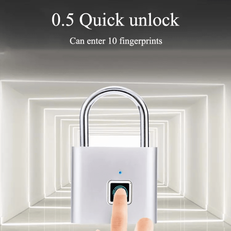 Candado Water proof Para todo uso con Fingerprint Lock cargable