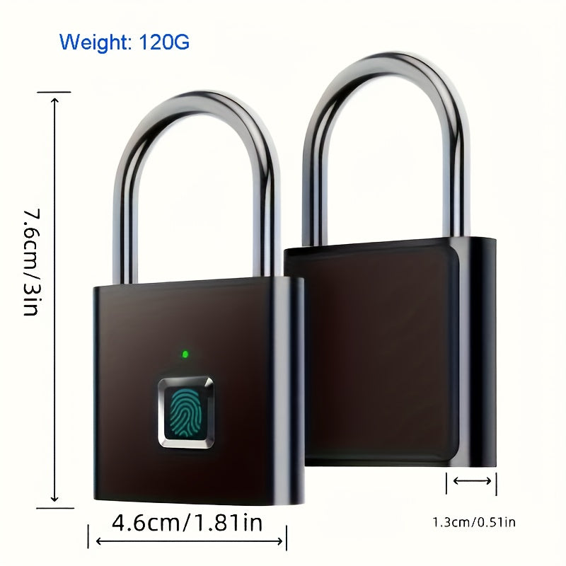 Candado Water proof Para todo uso con Fingerprint Lock cargable
