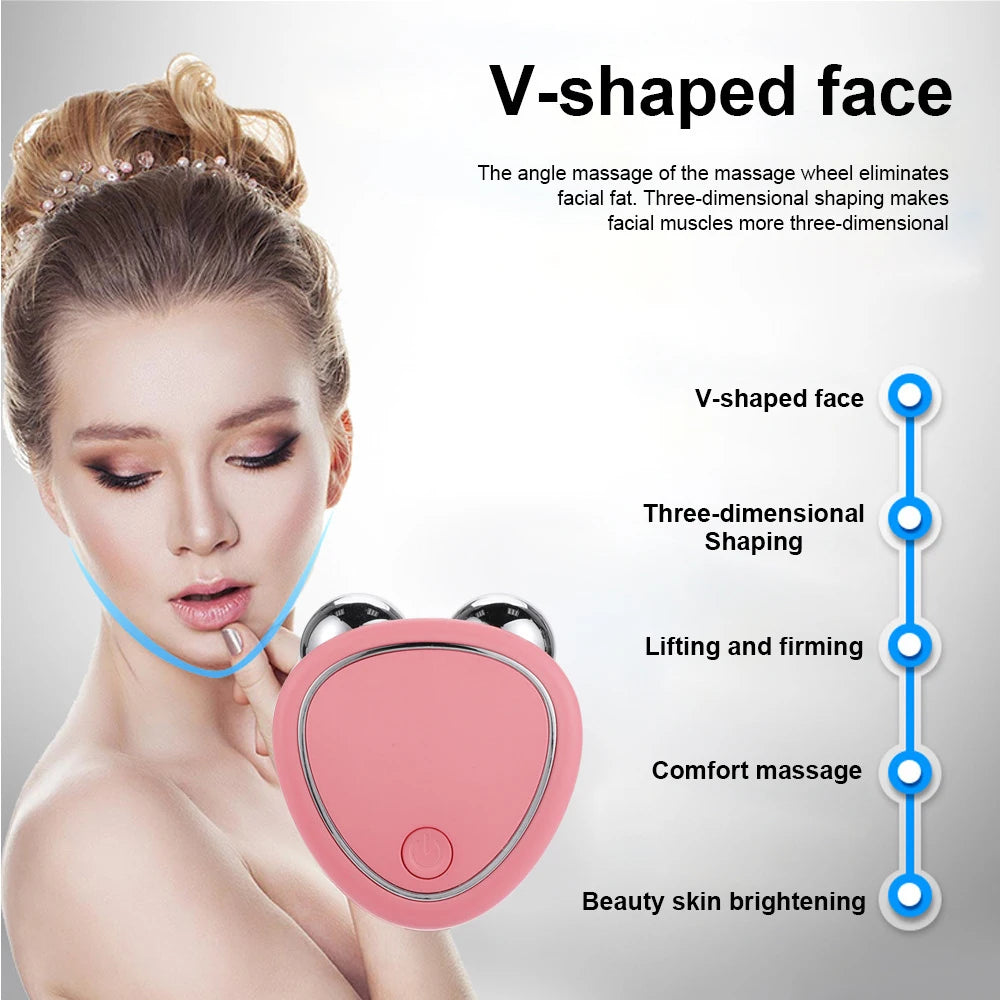 Máquina de elevación facial Masajeador rejuvenecimiento belleza, carga facial antiarrugas