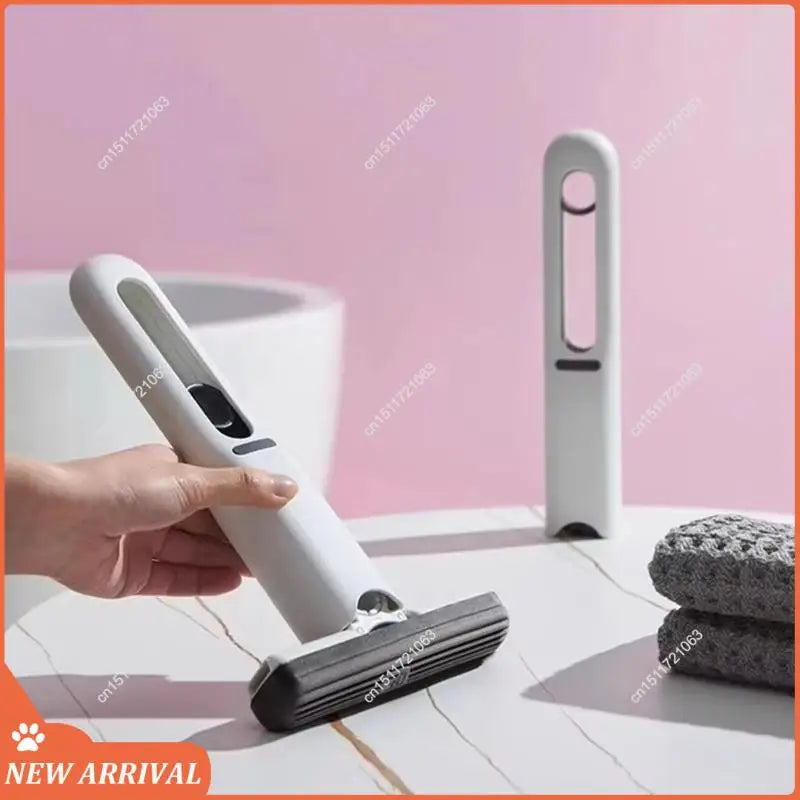 Mini trapeador portátil, trapeador de esponja autocomprimente, manos libres