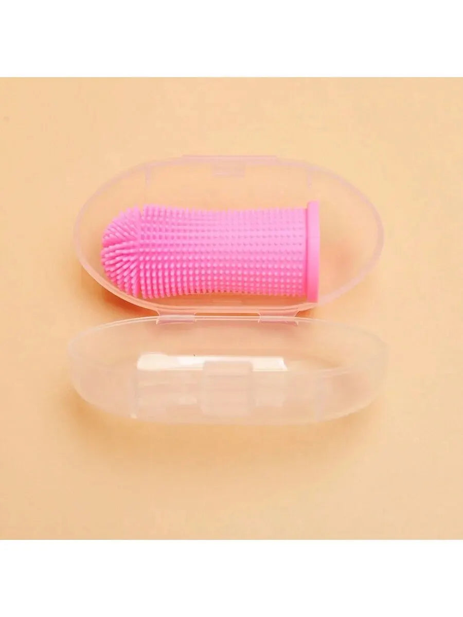 Productos de limpieza de cepillos de dientes de dedo para mascotas perros y gatos
