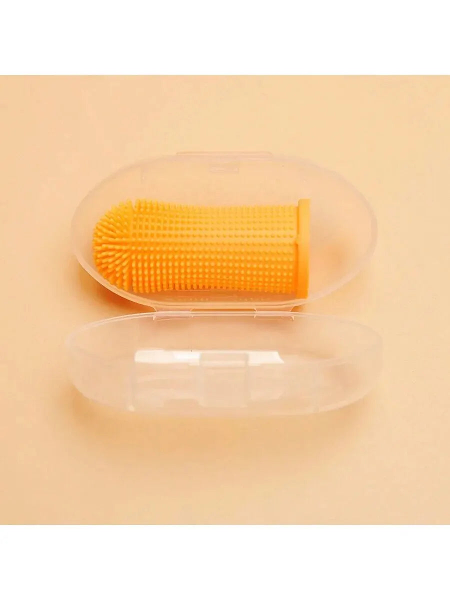 Productos de limpieza de cepillos de dientes de dedo para mascotas perros y gatos