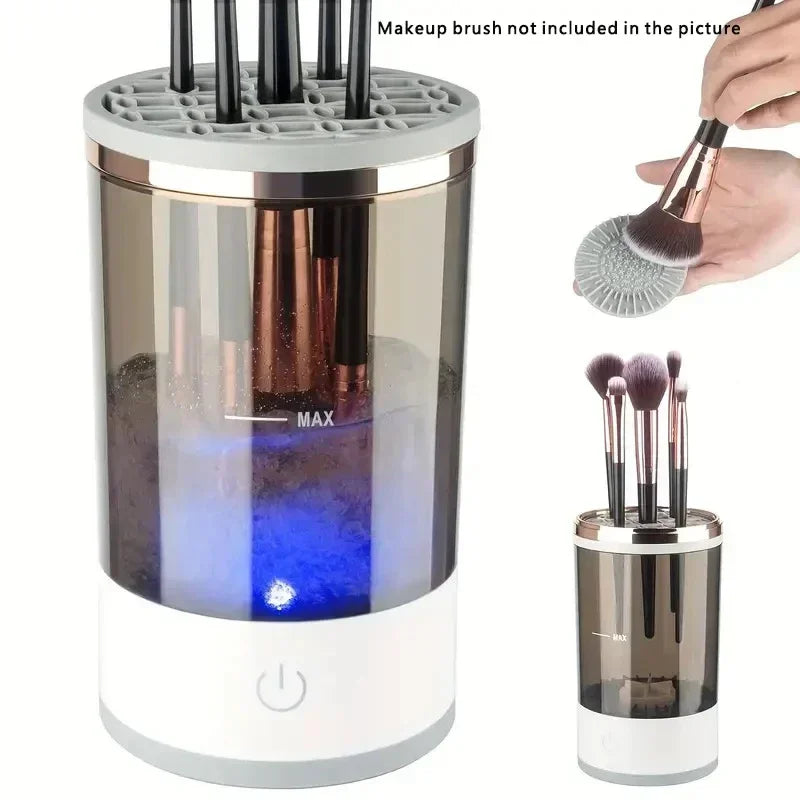 Limpiador de brochas de maquillaje eléctrico