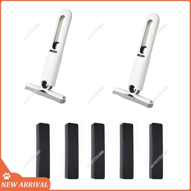 Mini trapeador portátil, trapeador de esponja autocomprimente, manos libres