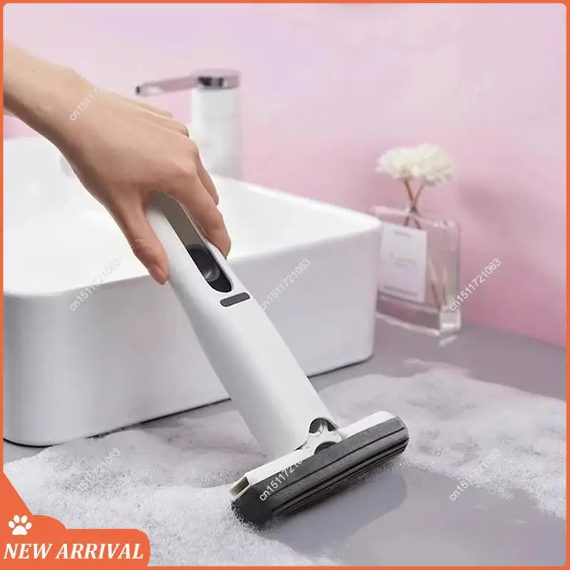 Mini trapeador portátil, trapeador de esponja autocomprimente, manos libres